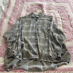 Urban Outfitters Green Plaid Cardigan